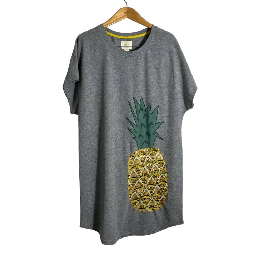 MAEVE x ANTHROPOLOGIE Beaded Pineapple‎ Shirt Dress - Picture 2 of 8